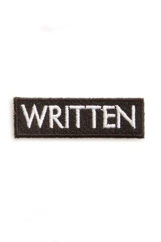 EMBROIDERED PATCH | WRITTEN